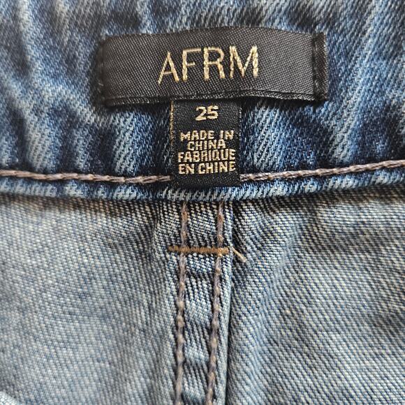 AFRM Re/Done Cyrus High Waist Ankle Jeans Distressed Women's 25 Festival Casual - Picture 10 of 13